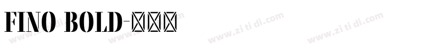 fino bold字体转换